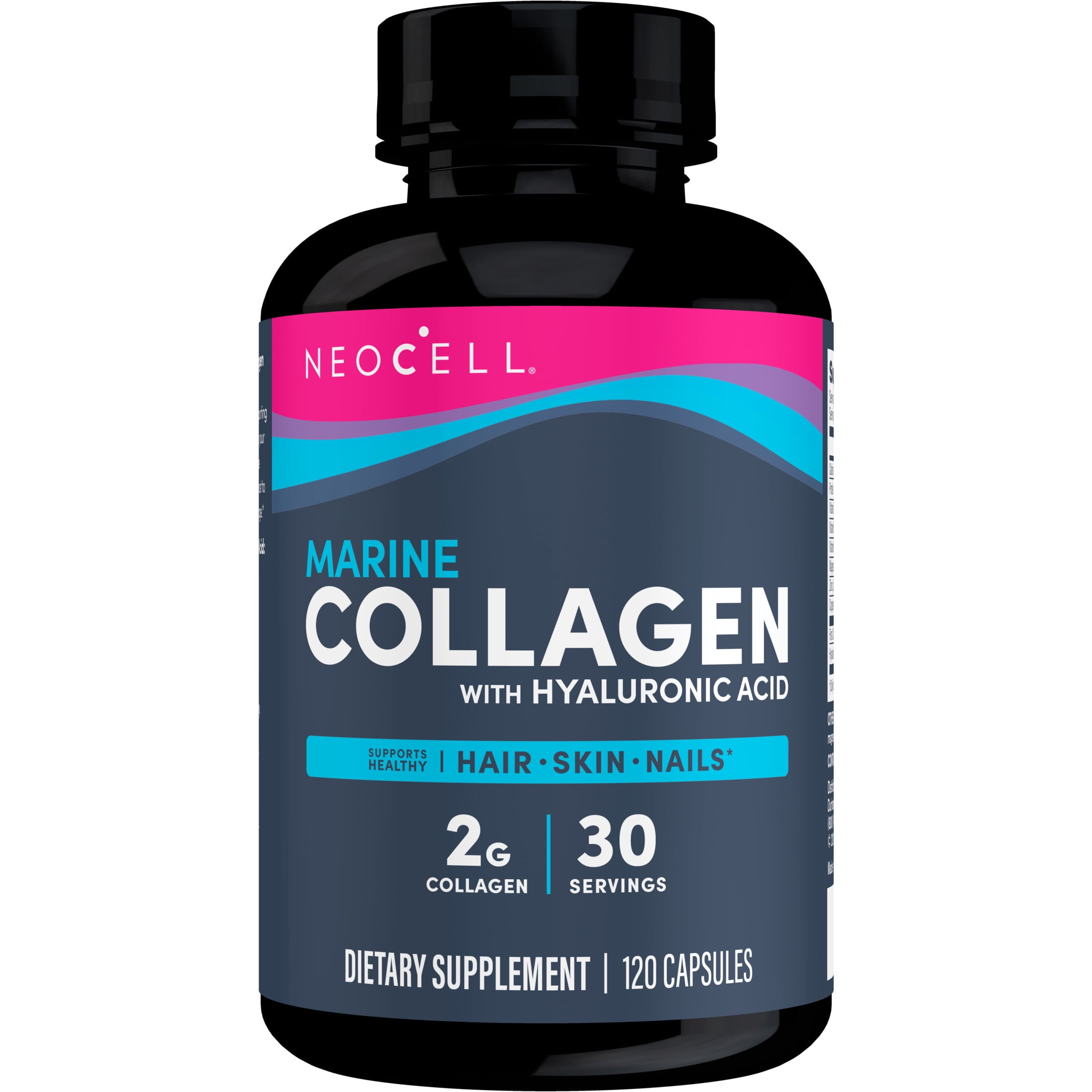 Marine Collagen Protein Supplement Capsules | 120 Count for Men and Women | by NeoCell