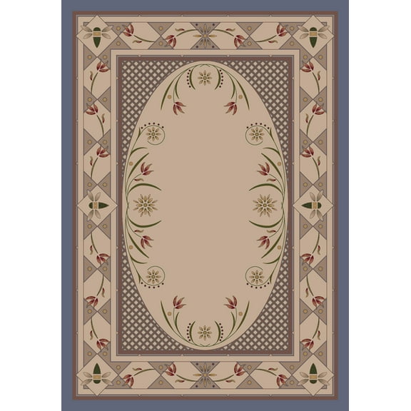 Milliken Innovations Area Rug KIMBERLY LAPIS Kimberly Lapis Petals Bulbs 10' 9" x 13' 2" Rectangle