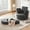 DarkGray, variant on Weture Swivel Accent Barrel Chairs, Modern Adult Armchair with Ottoman, Metal Solid Print, DarkGray