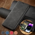 thumbnail image 2 of Wallet Business Magnetic Flip Leather Card Slot Case Cover For iPhone 15 14 Pro Max 13 12 11 SE 2020 X XR XS 8 7 6 6s Plus 5 5s, 2 of 5