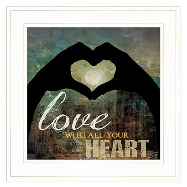 Love with all Your Heart by Marla Rae Print Wall Art Wood Multi-Color