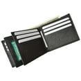 thumbnail image 5 of Mens Bifold Leather Wallet Middle Flaps Triple ID Window P 1852, 5 of 6