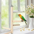 thumbnail image 3 of Soporte para pájaros, soporte de madera para jaula de pájaros, perca para loros, percha para pájaros, características líderes de clase, 3 of 8