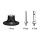 thumbnail image 3 of Uxcell  2" Discs Pad Holder Quick Change Discs 1/4" Shank Holder Mandrel for Die Grinder Sanding Discs, Black, 3 of 7