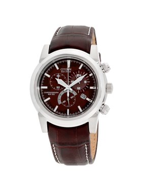 Citizen Men's Eco-Drive AT0550-11X Brown Leather Dress Watch
