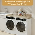 thumbnail image 2 of Washer Dryer Countertop, Laundry Countertop over Wooden Washer and Dryer for the Top with Non-Slip Pads, Laundry Hamper Counter Storage Organization 54"W x 27.5"D (Oak), 2 of 8