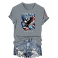 thumbnail image 5 of Ladies 1776-2026 America Anniversary T-Shirt, Baggy Fit Printed Graphic Shirt, Comfy Lightweight Daily Wear, Summer Outdoor Festival, Founding Milestone Anniversary Souvenir Top, 5 of 9