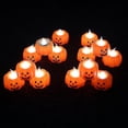 thumbnail image 4 of paquete de velas de calabaza de Halloween, luces LED, suministros para fiestas de Halloween, luces de linterna, adornos, accesorios, decoraciones para el hogar de Halloween, 4 of 4