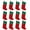 Army Green, variant on Xiwaer 12-Pack Christmas Socks, Non-Woven Christmas Socks, Christmas Decorations Army Green