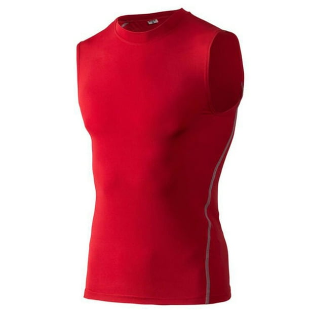 Camisetas Deportivas Para Hombre Slim Fit Compresión Atlética Fitness Secado Rápido Tank Tops Color Sólidopangjing