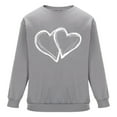 thumbnail image 5 of Gamivast Plus Size Valentine Shirts for Men Oversized Heart Graphic Long Sleeve Shirt Casual Holiday Crewneck Sweatshirts Soft Valentines Pullover, 5 of 6