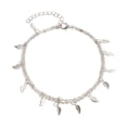 thumbnail image 1 of Tobillera Minnieouse Cuentas redondas Hoja Regalo creativo Pulseras de tobillo para niñas adolescentes Plata 20Conjunto, 1 of 6