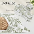 thumbnail image 3 of Sage Green Flower Long Body Pillow Covers, Vintage Country Rose Leaf Floral Soft Throw Pillow Cases with Invisible Zipper, Decorative Pillowcase Pillows Protectors for Sofa Bed Couch 20"x60", 3 of 9
