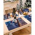 thumbnail image 3 of Christmas Placemats Set of 6, Cute Koala Wearing Santa Hat Place Mats Christmas Ball Placemat Table Decoration for Kitchen Table Dinner Xmas Holiday Party Home Decor Indoor Outdoor 13x19 Inch, 3 of 9