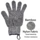 thumbnail image 2 of Guantes exfoliantes Meiyante Bamboo Charcoal, 1 par, 2 of 7