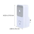 thumbnail image 2 of 1-10 Hour Timing Adjustable Mechanical Outlet Timer Power Saving Socket US Plug, 2 of 8