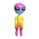thumbnail image 2 of Juguetes inflables extraterrestres, decoración inflable de Halloween, accesorios de decoración, fiestas inflables Colorido 90cm, 2 of 9