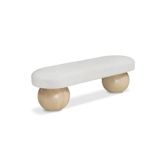 Meridian Furniture Bowies Cream Bench