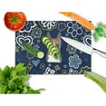 thumbnail image 2 of Caroline's Treasures BB5074LCB Blue Flowers Boxer Glass Cutting Board Large, 12H x 16W, multicolor, 2 of 2
