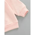 thumbnail image 6 of Bagilaanoe Newborn Baby Girl Sweatshirt Long Sleeve Daddy's Girl Letter Print Pullover 3M 6M 12M 18M Fall Tops Pink, 6 of 8