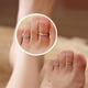 thumbnail image 2 of 12 piezas/juego de anillos para los dedos del pie sencillos y ajustables para la playa, joyería bonita para los pies, 2 of 7