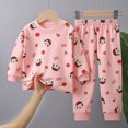 thumbnail image 2 of HCNTES Baby Girl Clothes Fall Winter Toddler Girl Clothes Kid Fall Outfit Ruffle Sleeve Shirt Top Floral Pants Clothing Set, 2 of 4