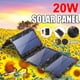 thumbnail image 3 of Paneles solares 20W Premium monocristalino plegable cargador solar compatible con generadores solares, teléfonos, tabletas, para actividades al aire libre, 3 of 8
