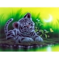 thumbnail image 2 of Little Tiger Rhinestone Needlework 5D Diy Embroidery Resin Little Tiger Rhinestone Needlework Diamond Painting Animal Crystal Mosaic Cross Stitch, 2 of 8