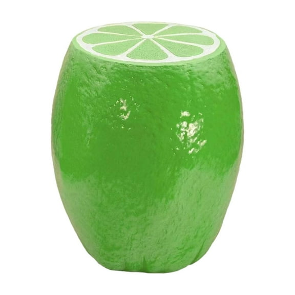 Playful Lemon Side Table - Durable Resin Stool for Home, Garden, or Nursery Decor