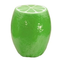 Playful Lemon Side Table - Durable Resin Stool for Home, Garden, or Nursery Decor
