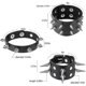 thumbnail image 2 of Pulseras Hicarer de piel punk con tachuelas para hombre y mujer, 2 of 7