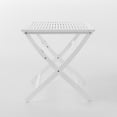 thumbnail image 2 of Vicaro Outdoor Acacia Wood Foldable Dining Table, White Finish, 2 of 6
