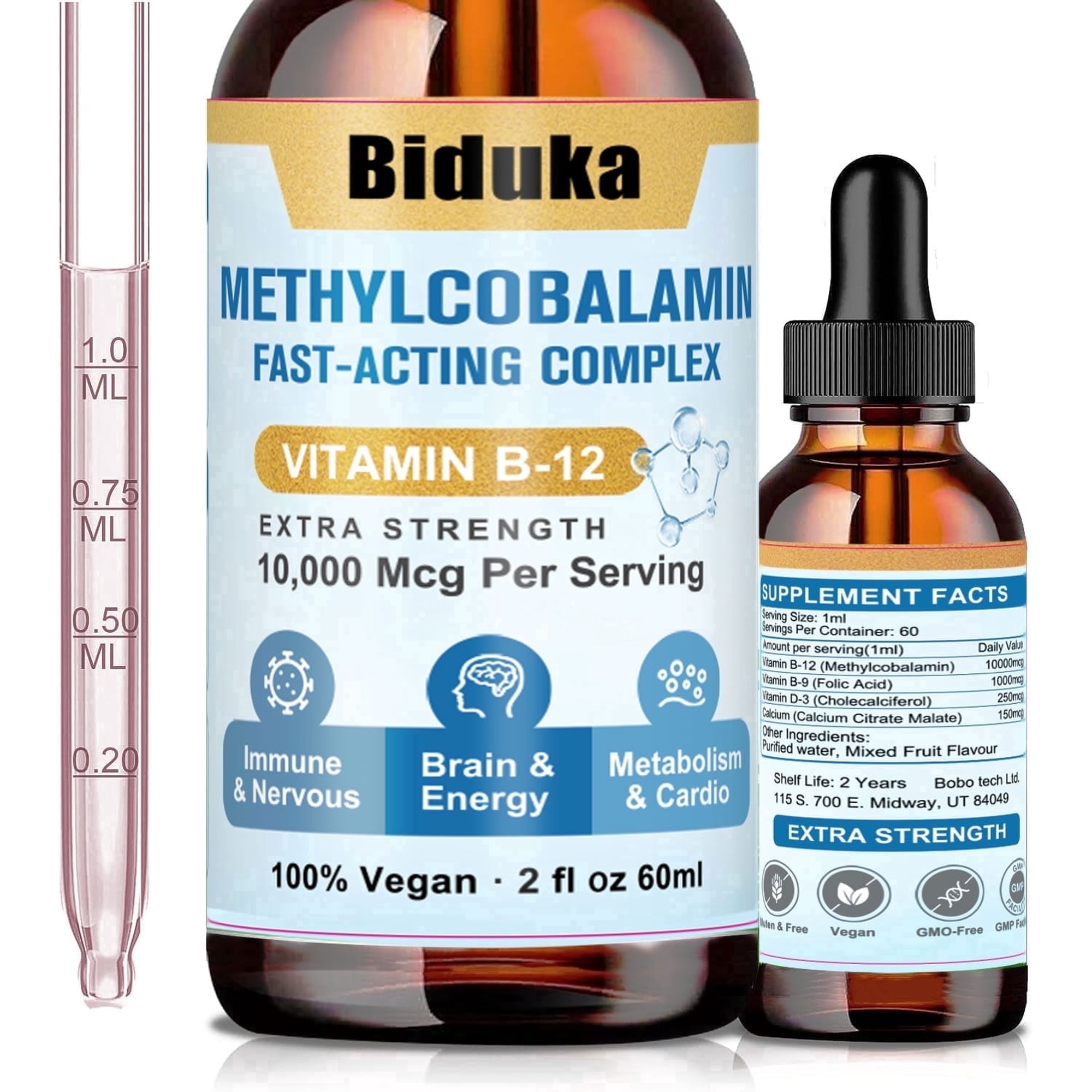 Sublingual Vitamin B12 Liquid Drops