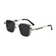 thumbnail image 2 of Gafas de sol cuadradas Gafas de sol Creative Modern Decor Modern Eyewear Eyeglasses de moda para viajes de compras al aire libre Lente plateada y gris, 2 of 8
