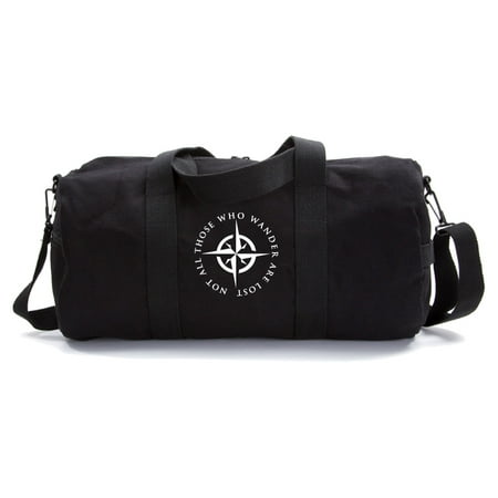 LOTR Not All Those Who Wander Are Lost Canvas Sport Travel Duffel