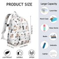 thumbnail image 6 of Cute Dogs Backpack for School,Cute School Bag,Schoolbag with Adjustable Shoulder Straps & Padded Back,13.4"x11"x4.7", 6 of 6