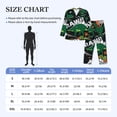 thumbnail image 4 of Honeii Dinosaur Skeleton Pattern Mens Pajamas Set,2pcs Men's Lounge Long Sleeve Sleep Shirt and Pajama Bottoms Sleepwear Set,Mens Pjs Sets-Large, 4 of 7