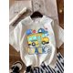 thumbnail image 3 of Girls & Boys School Bus Theme Cotton Graphic Tees, Back To School Clothes Girls, Black Summer Shirts With Fun Graphics, Gift For First Day of School, Round Neck Short Sleeve T-Shirt, 3 of 6