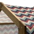 thumbnail image 5 of Chevron Pet House, Triangle Abstract Geometrical Detailed Retro Vintage Image, Outdoor & Indoor Portable Dog Kennel with Pillow and Cover, 5 Sizes, Pale Blue Navy Blue, by Ambesonne, 5 of 5