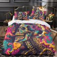 thumbnail image 3 of 2/3pcs Bedding Set Skull Comforter Cover Pillowcase Teen Adult Unique Design Bedroom Decor,California King (98"x104"), 3 of 6