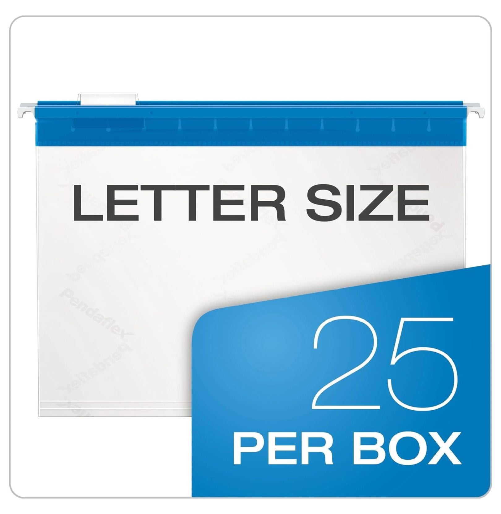YfulYde 55708 Hanging File Folders, 1/5 Tab, Letter, Assorted Colors (Box of 25)