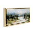 thumbnail image 3 of Stupell Industries Vast Country Landscape Rural Mountains Landscape Painting Gold Floater Framed Canvas Art Print Wall Art, 25 x 11, 3 of 9