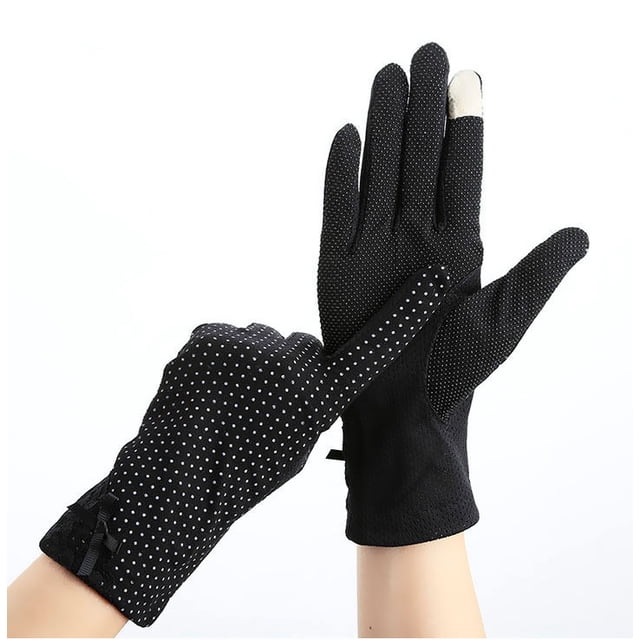 Gants de Conduite pour Femmes (Noirs), Respirants et Minces