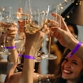 thumbnail image 5 of 100 Pcs Cloth Event Wristband, Disposable Wristbands for Events, Colored Wristbands Events,for Lightweight Concert,Club Entrance Wrist Strap Party Wristband Event(Color : Purple1), 5 of 14