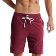 thumbnail image 5 of Thousandth Men's Casual Plus Size Comfortable Summer Drawstring Loose Elastic Waist Relaxed Pocket Breathable Athletic Shorts Gym Shorts, 5 of 9