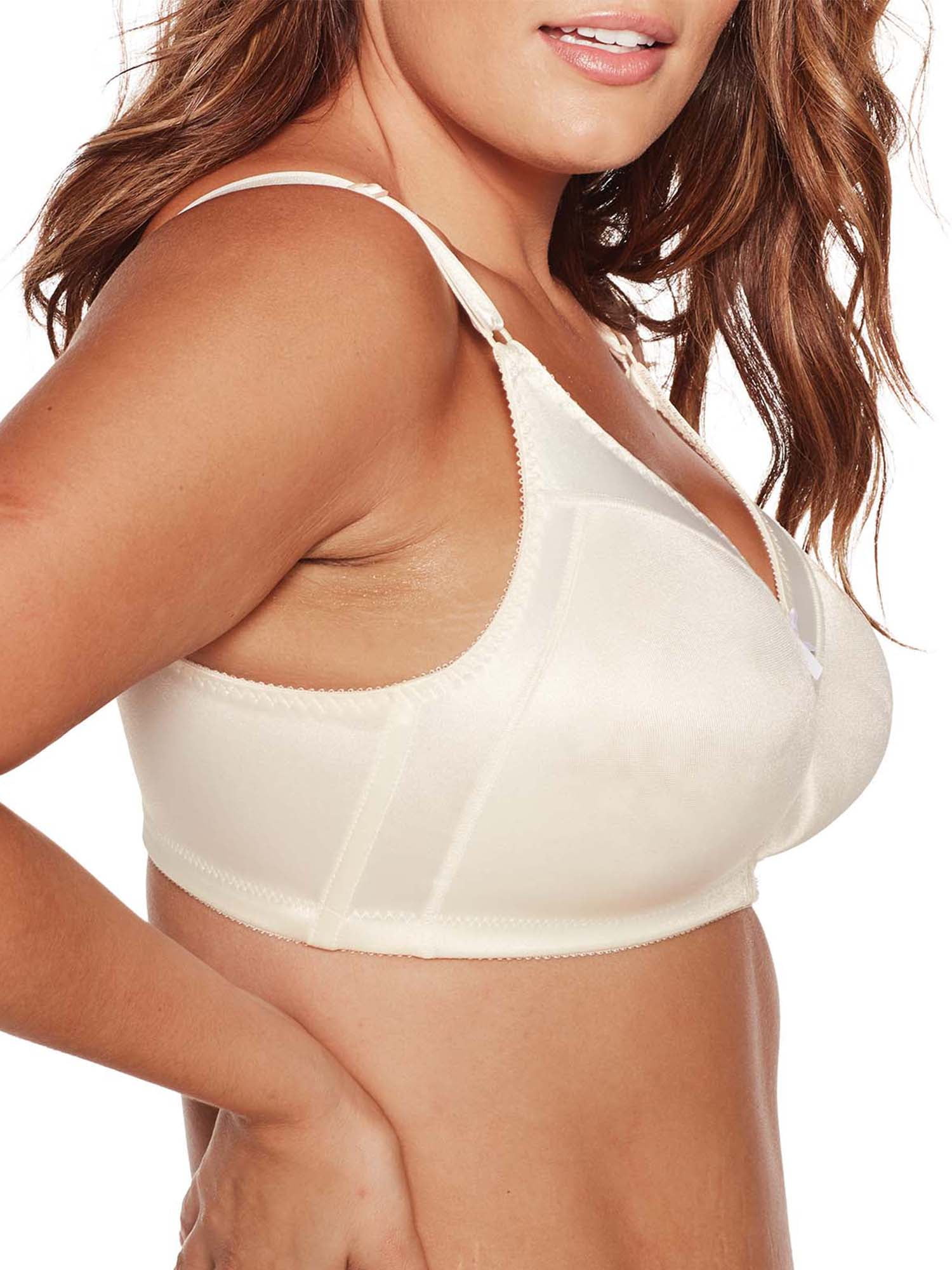 Beauty by Bali Women's Double Support Wirefree Bra B820 38B White