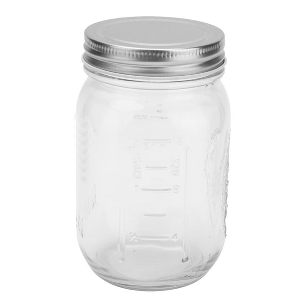 Tarros De Almacenamiento De Vidrio, Tarro De Almacenamiento De Material De Vidrio A Prueba De Fugas De Sellado Con 500 Ml Para Conservar Alimentos