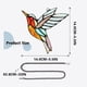 thumbnail image 3 of Fiudx Colgante de Colibrí, Diseño de Vidrio Colorido, Vibrante Decoración de Ventana, Adorno de Acrílico para Sombrilla, Elegante Accesorio para El Hogar, Regalo Perfecto para Seres Queridos, Tamaño, 3 of 5