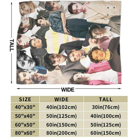 Blanket Louis Partridge Soft and Comfortable Warm Fleece Throw Blankets Gift for Room Sofa Office Bed car Camp Couch Decoration Cozy Plush Beach Blankets All Season