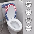 thumbnail image 3 of HELLHERO Bathroom Seat Covers & Toilet Seat Protector with Stretch Polyester Fabric for Washable and Reusable, Stretch Fit, 3 of 7